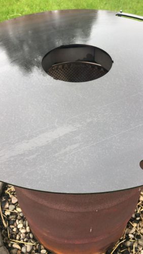 Komplett Set Feuerplatte 80cm + VA Grilleinsatz + Abstandshalter Plancha #20B photo review