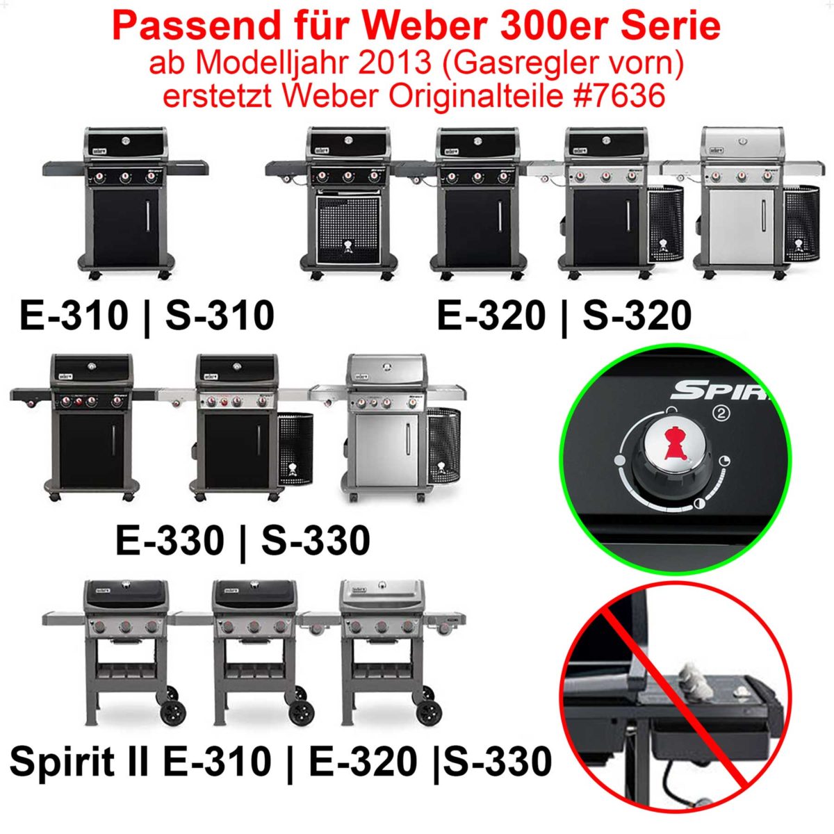 Grillplatte Aus Gusseisen Für Weber Genesis 300 Serie - 49,5x32 Cm, Porzellanemailliert